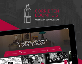 Meertalige museum website met tijdlijn