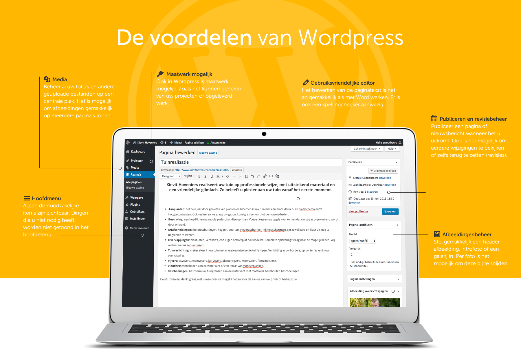 De voordelen van Wordpress